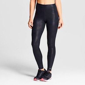 Champion C9 Shiny Foil Legging / Tight - Black